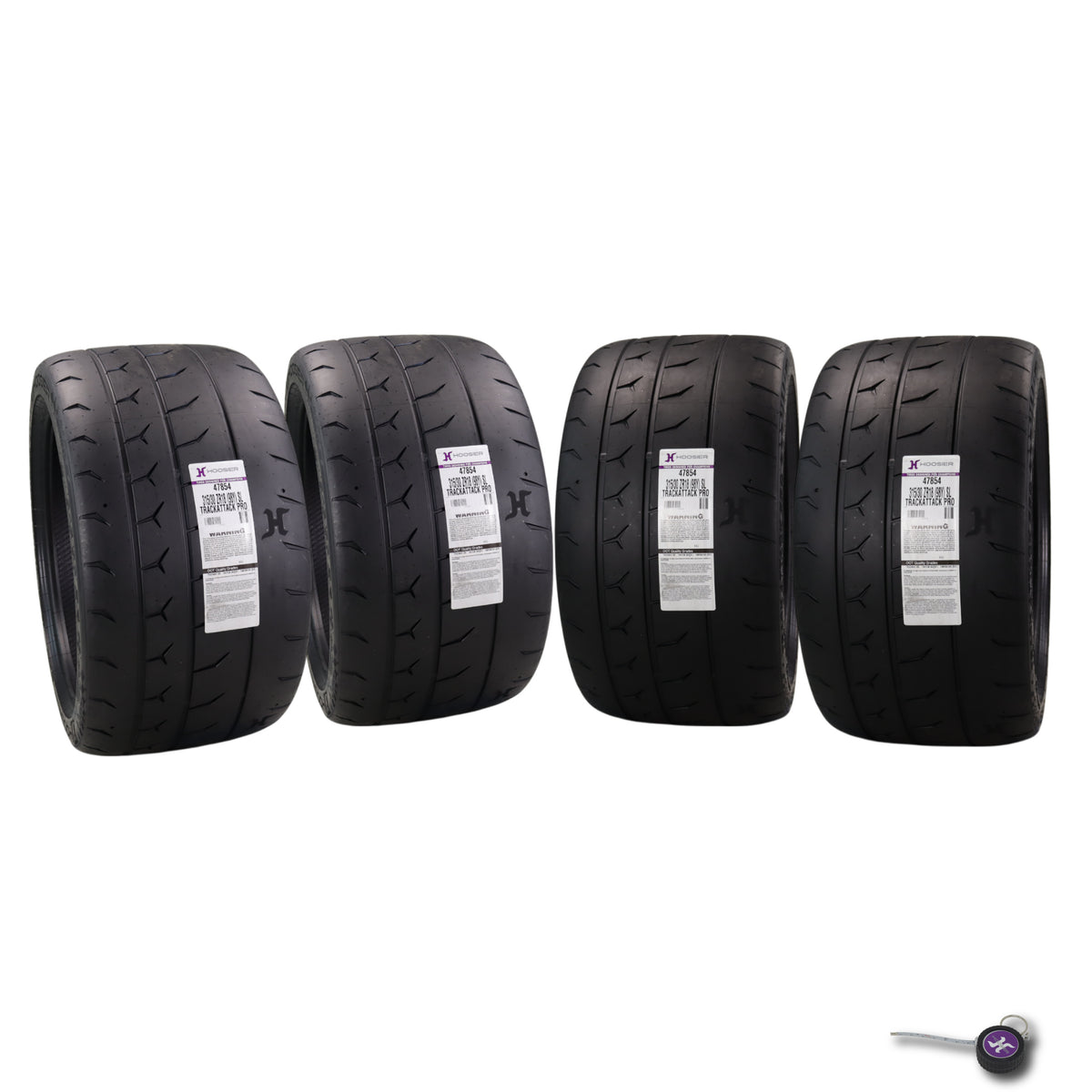 Hoosier TrackAttack Pro Racing Tire 315/30ZR18 98Y XL - High Performance Car Tire Engineered for Track and Street Racing with Hoosier Keychain Made in the USA (4 Pack)