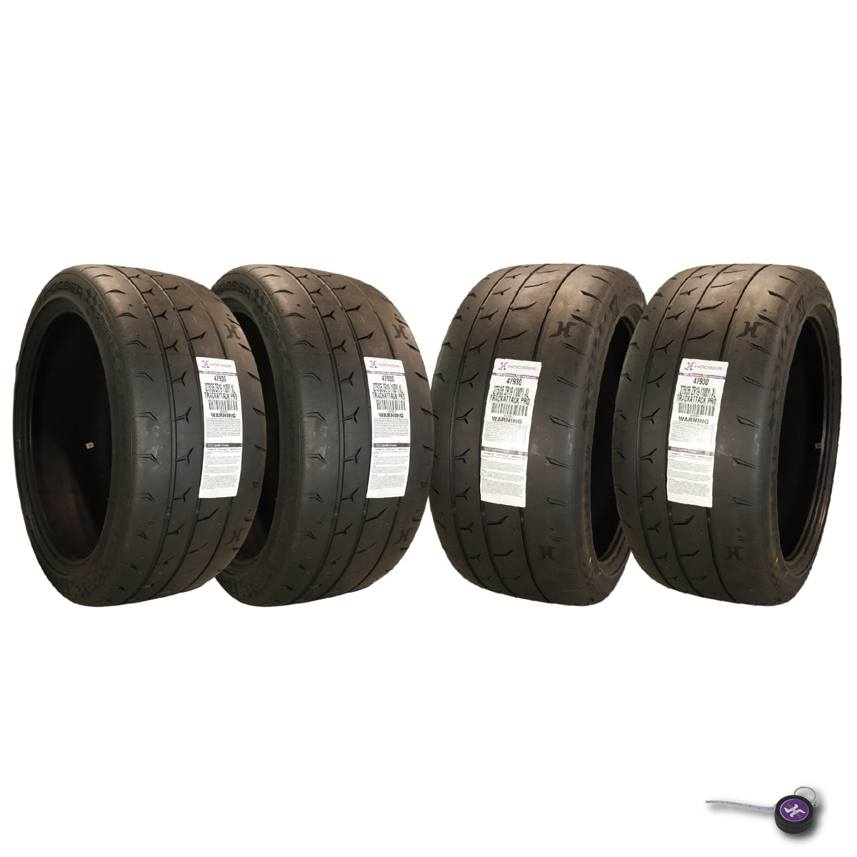 Hoosier TrackAttack Pro Racing Tire 275/35ZR19 100Y XL w/ Hoosier Keychain (4pk)