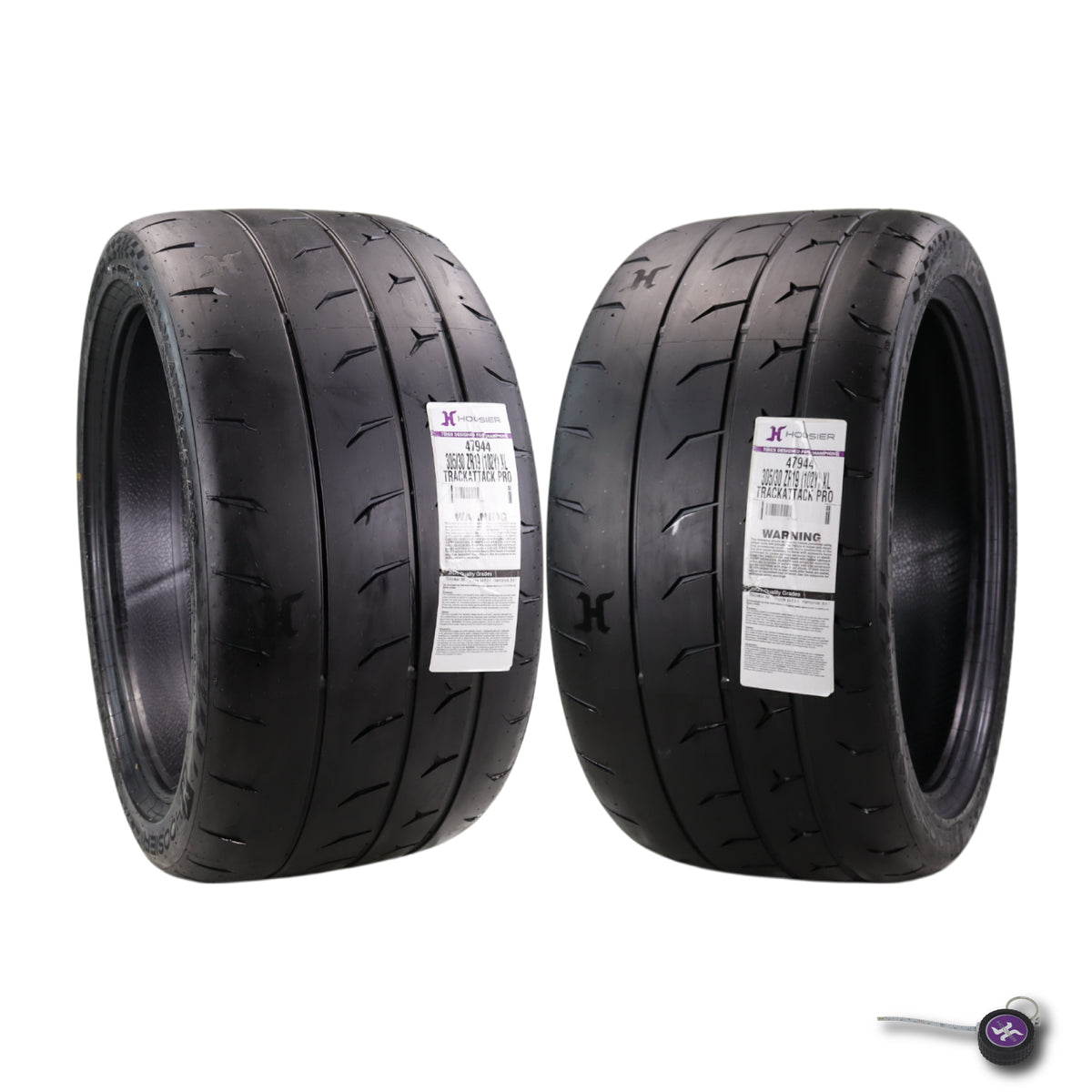 Hoosier TrackAttack Pro Racing Tire 305/30ZR19 102Y XL - High Performance Car Tire Engineered for Track and Street Racing with Hoosier Keychain Made in the USA (2 Pack)