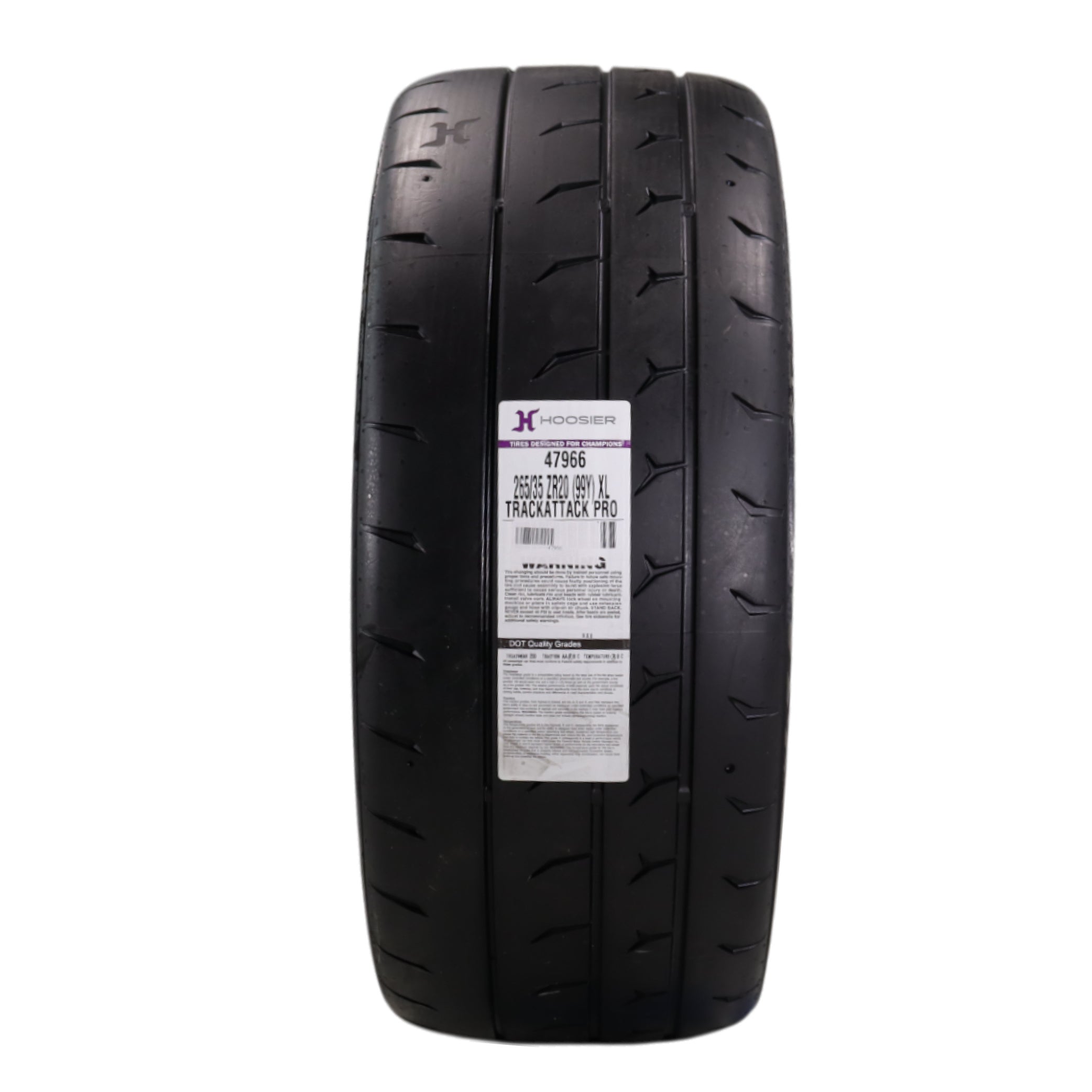 Hoosier TrackAttack Pro Racing Tire 265/35ZR20 99Y XL - High Performance Car Tire Engineered for Track and Street Racing with Hoosier Keychain Made in the USA (2 Pack)