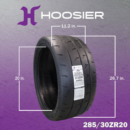 Hoosier TrackAttack Pro Racing Tire 285/30ZR20 99Y XL w/ Hoosier Keychain (4pk)
