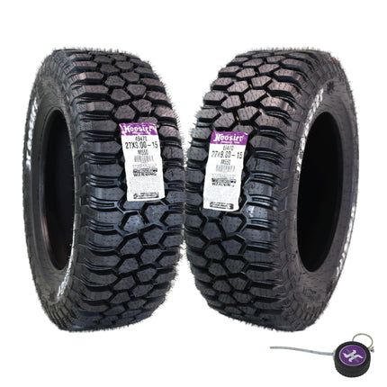 Hoosier UTV Tires 27.0X9.0-15 - 49470M550 for Side by Side & Off-Road Racing with Hoosier Keychain (2-Pack)