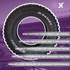 Hoosier UTV Tires 27.0X9.0-15 - 49470M550 for Side by Side & Off-Road Racing with Hoosier Keychain (2-Pack)