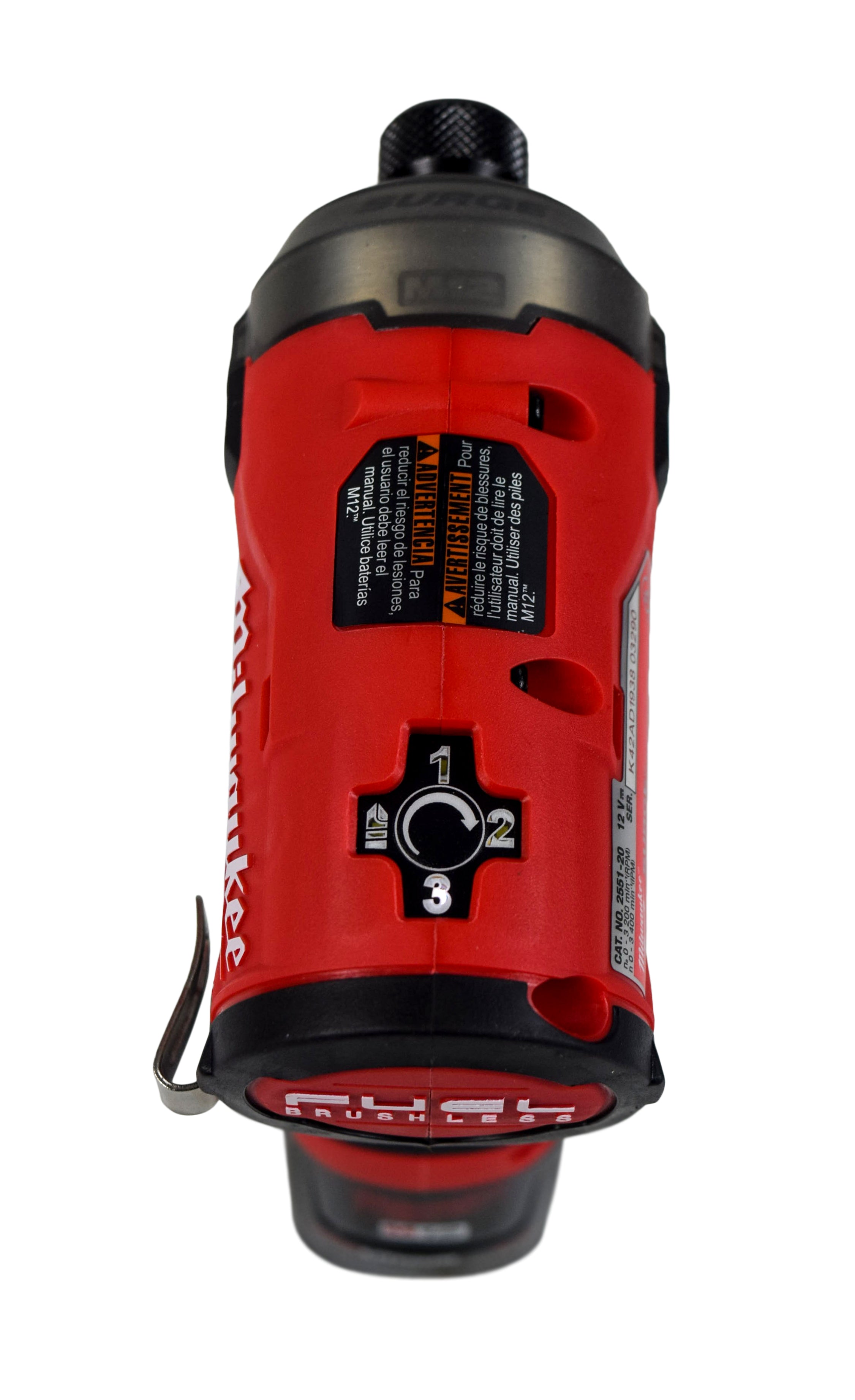 Milwaukee 2551-20 M12 FUEL SURGE 12-Volt Lithium-Ion Brushless Cordless 1/4 in. Hex Impact Driver (Tool-Only)