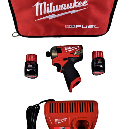 Milwaukee 2551-22 M12 Fuel Surge 1/4 In. Hex Hydraulic Compact Impact Kit