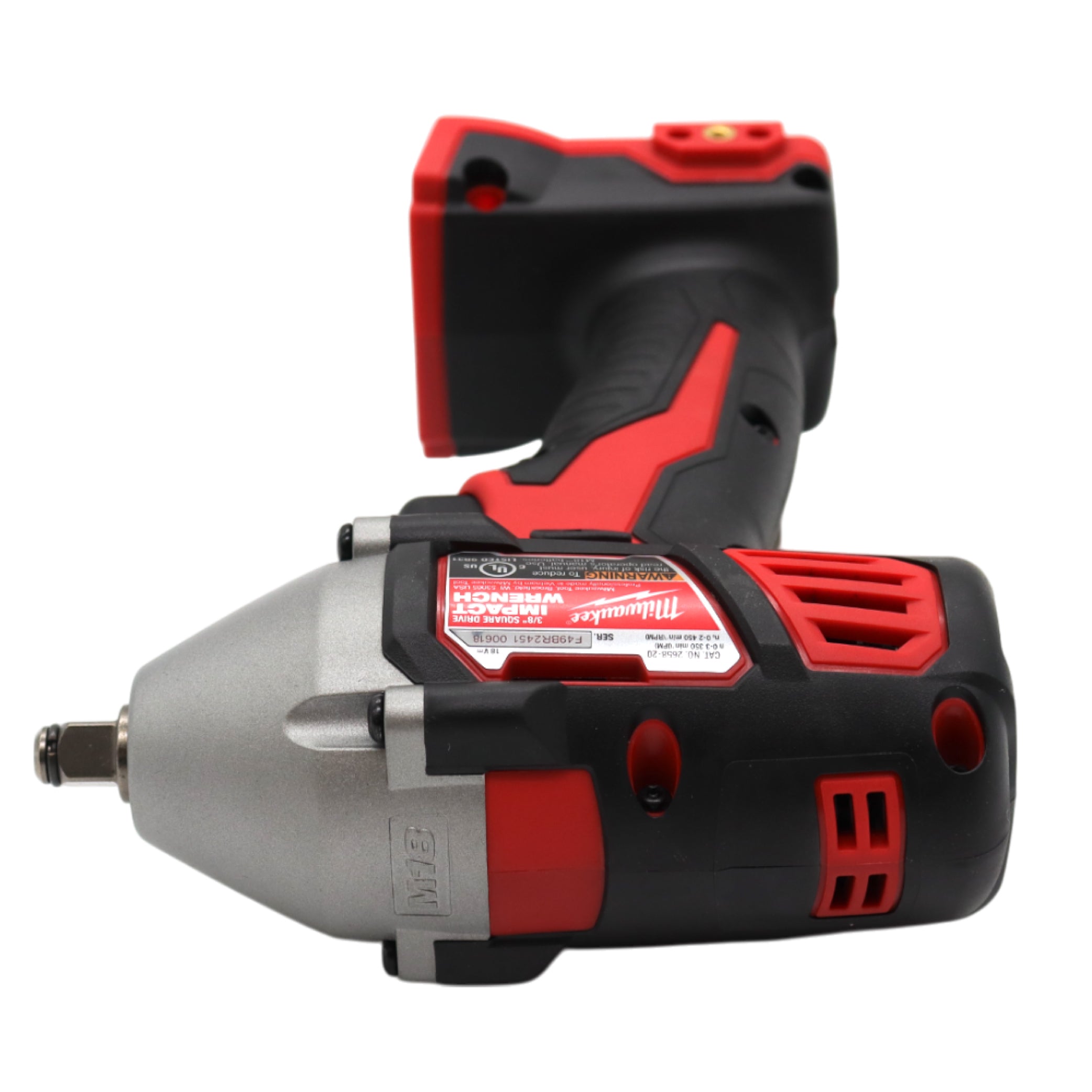 Milwaukee 2658-20 M18 18V 3/8" Cordless Impact Wrench with Friction Ring, Tool Only