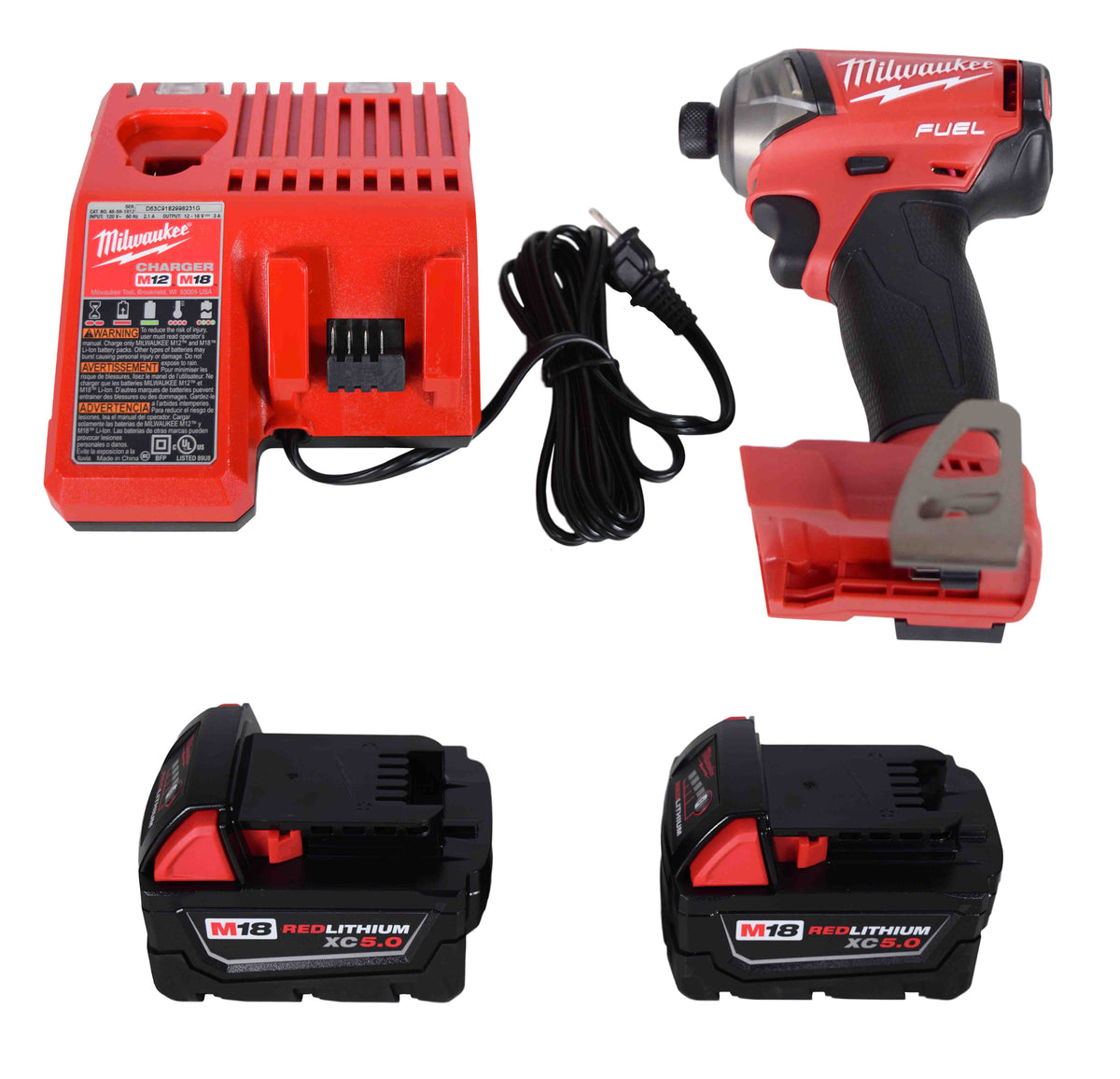 Milwaukee 2760-22 M18 FUEL SURGE 1/4inch Hex Hydraulic Driver Kit