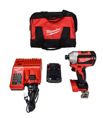 Milwaukee 2850-21P M18 Lithium Ion Brushless Cordless  1/4" Hex Impact Kit