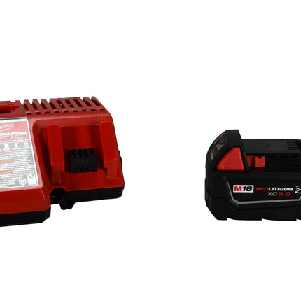 Milwauke 2854-22R M18 FUEL 18V Lithium-Ion Brushless Cordless 3/8 in. Compact Impact Wrench with Friction Ring Kit, Resistant Batteries