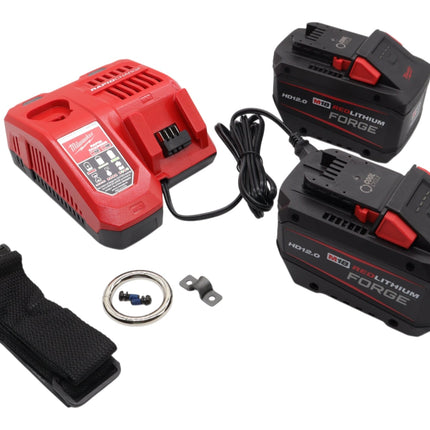 Milwaukee 2869-22HD M18 FUEL 18V Lithium-Ion Brushless Cordless 1 in. Impact Wrench Extended Reach D-Handle Kit w/Two 12.0 Ah Batteries