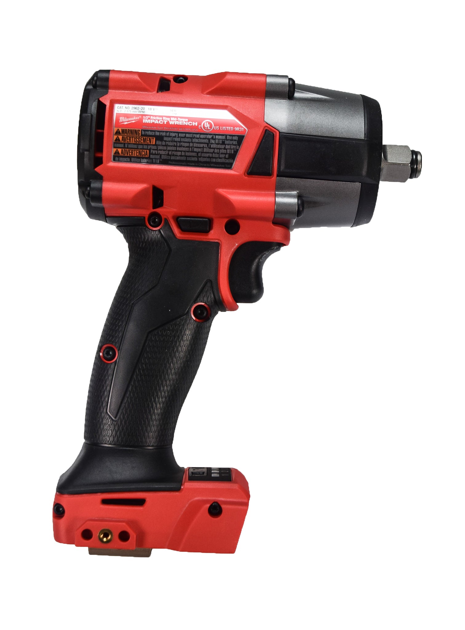 Milwaukee 2855-20 M18 FUEL 1/2 Compact Impact Wrench w/ Friction Ring Bare  Tool