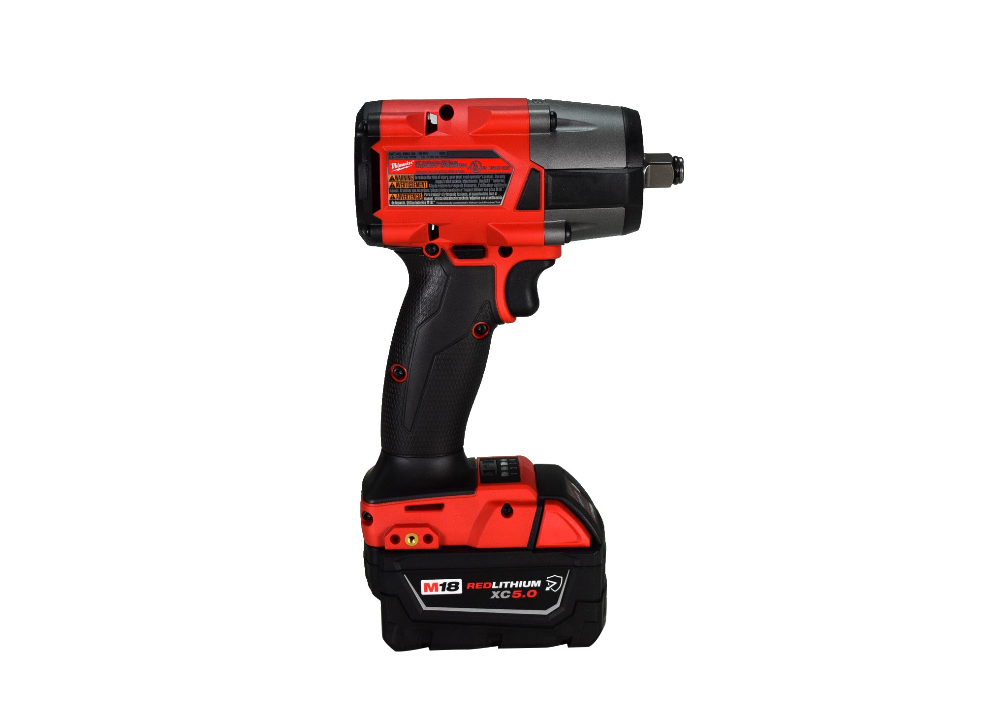 Milwaukee 2962-22R M18 Fuel 1/2 " Mid-Torque Impact Wrench w/ Pin Detent Kit