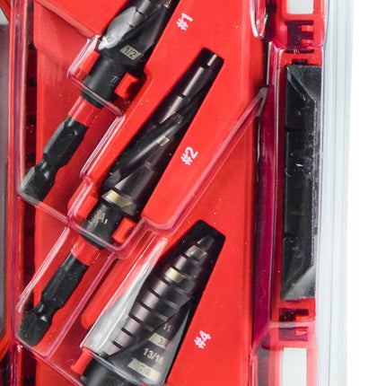 Milwaukee 48-89-9254 SHOCKWAVE High Speed Steel Impact Duty Step Bit 3 pc Set