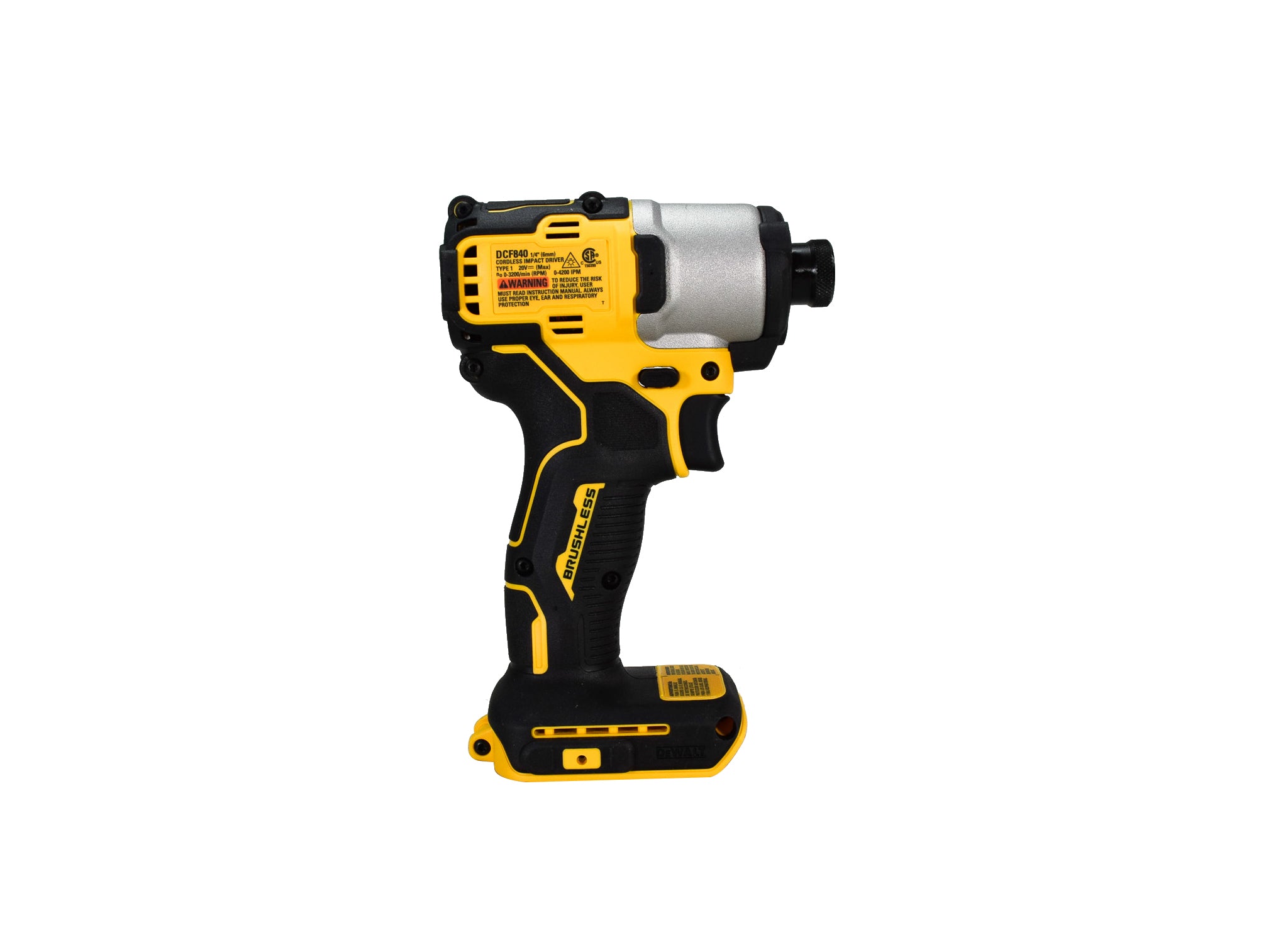 DeWalt DCF840B ATOMIC 20V MAX* 1/4 in Brushless Cordless Impact Driver (Tool Only)
