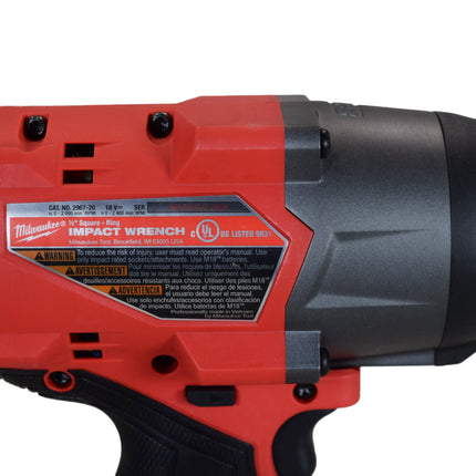 Milwaukee M18 FUEL 18V 1/2" High Torque Impact Wrench Kit with Friction Ring – Powerstate Brushless Motor, Redink Plus Intelligence, M18 REDLITHIUM Battery & Charger – Compact High-Output Impact Tool