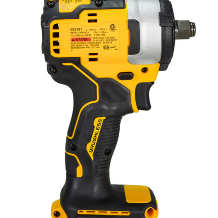 Dewalt DCF911B 20V MAX 1/2" Cordless Impact Wrench with Hog Ring Anvil (Bare Tool)