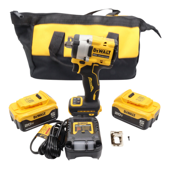 DeWalt DCF921P2 ATOMIC 20V MAX 1/2 in. Cordless Impact Wrench with Hog Ring Anvil Kit