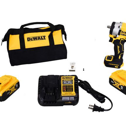 DeWalt DCF923P2 3/8" ATOMIC 20V MAX Cordless Impact Wrench with Hog Ring Anvil Kit