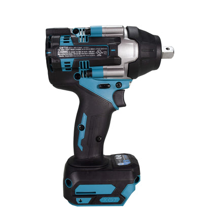 Makita GWT08D 40V max XGT Brushless Cordless 4‑Speed Mid‑Torque 1/2" Sq. Drive Impact Wrench Kit w/ Detent Anvil (2.5Ah)