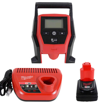 Milwaukee M12 2475-21XC 12V 4.0Ah Cordless Compact Inflator Kit
