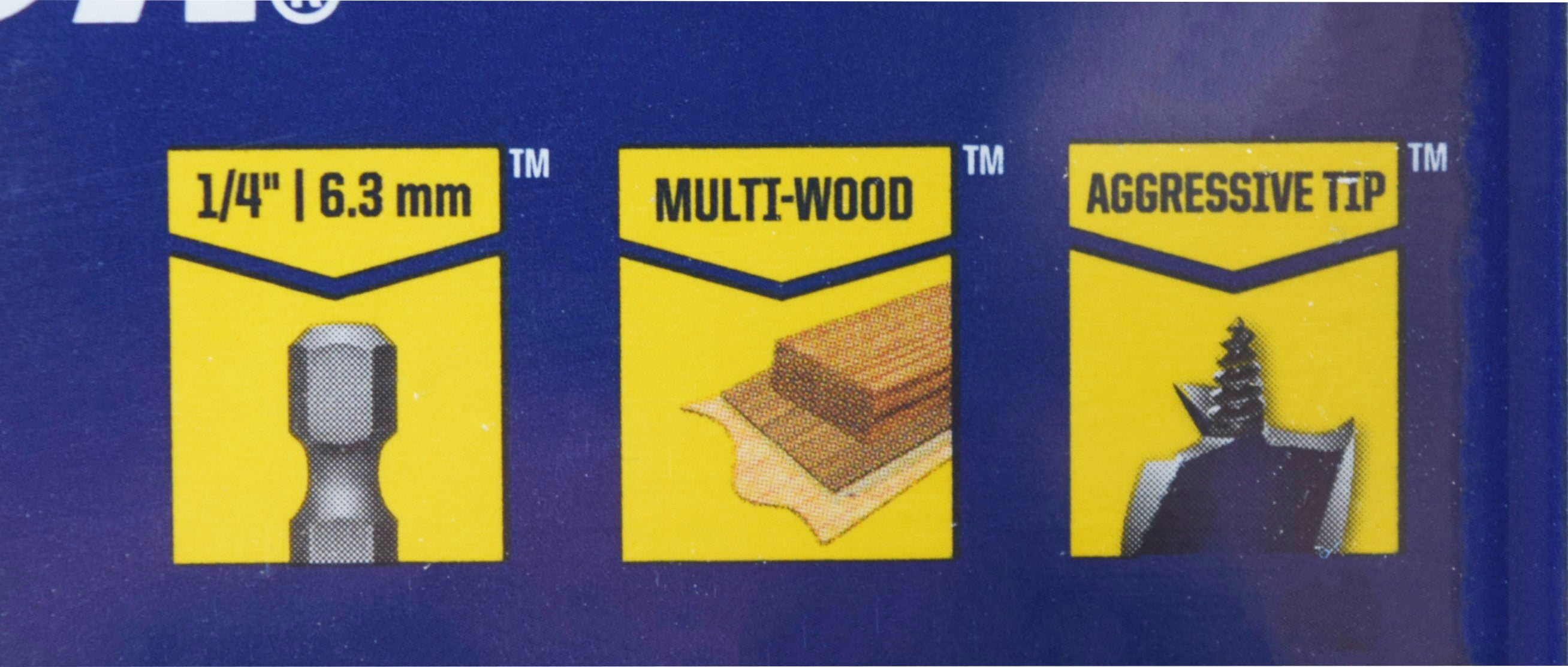 Irwin Tools 3041003 3-Piece SpeedBor Maw Woodboring Drill Bit Set