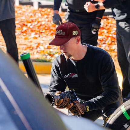 Joe Gibbs Racing #20 Maroon Cotton Baseball Cap with Embroidered Logo & Adjustable Hook and Loop Closure
