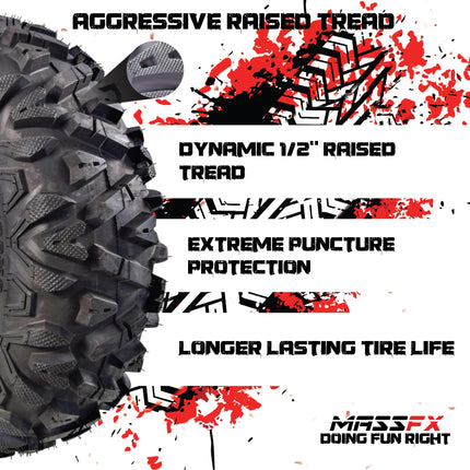 MASSFX KV26912 ATV KT Single Tire 26x9-12 Front 6Ply 26inch