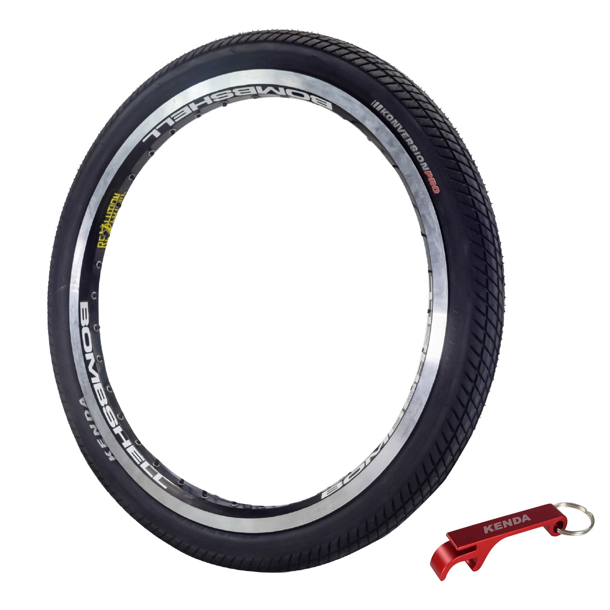 Kenda Konversion Pro 120tpi Fold 20x1.75 BMX Bicycle Tire w/ Bottle Opener