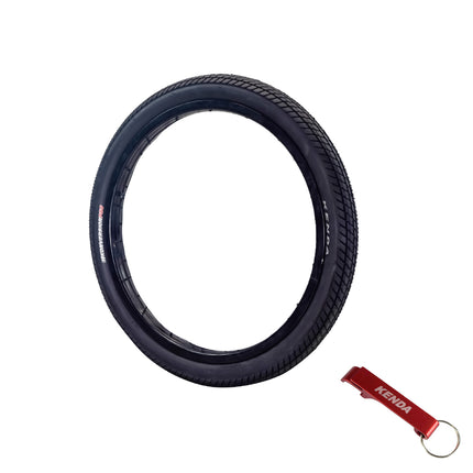 Kenda Konversion Pro K1079 - 20x1.95 Tube Bicycle Tire - 120TPI, 100 PSI Max, and Fold Bead - Lightweight, High- Performance BMX and Street Bike Tire (20x1.95)(20/1.95) w/ Kenda Keychain