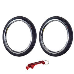 Kenda Konversion Pro 120tpi Fold 24x1.75 BMX Bicycle Tire & Keychain (Two Pack)