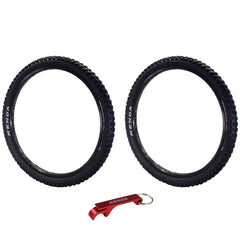 Nevegal Pro DTC 120tpi Fold 26x2.35 Trail Bicycle Tire & Keychain (Two Pack)