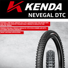 Nevegal Pro DTC 120tpi Fold 26x2.35 Trail Bicycle Tire & Keychain (Two Pack)