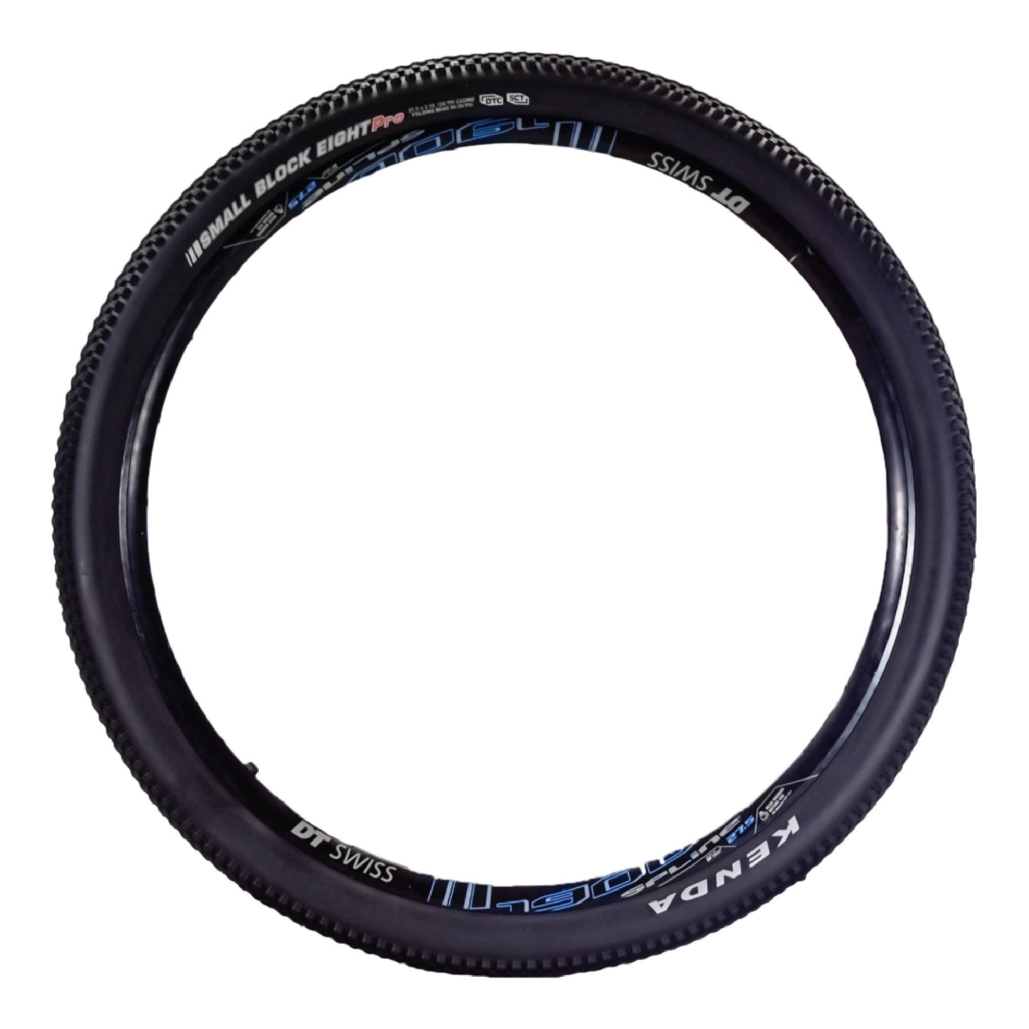 Kenda Small Block Eight Pro K1047 Bike Tire - 26x2.35, 26-Inch MTB Tire, Folding Bead, Tubeless Ready, Aggressive Tread for Trail & Cross-Country Riding with Kenda Keychain
