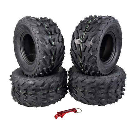 Kenda Pathfinder K530 16x8-7 Front Off-Road Tires for 4x4 ATVs, UTVs Vehicles and Go-Karts  - Durable Traction for Rugged Adventures - 2 Ply All-Terrain Tire with Keychain 16x8x7 (4 Pack)
