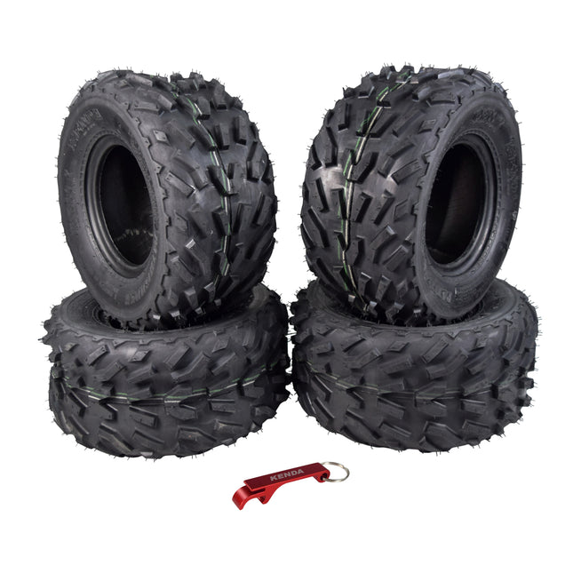 Kenda Pathfinder K530 16x8-7 Front Off-Road Tires for 4x4 ATVs, UTVs Vehicles and Go-Karts  - Durable Traction for Rugged Adventures - 2 Ply All-Terrain Tire with Keychain 16x8x7 (4 Pack)