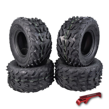 Kenda Pathfinder K530 16x8-7 Front Off-Road Tires for 4x4 ATVs, UTVs Vehicles and Go-Karts  - Durable Traction for Rugged Adventures - 2 Ply All-Terrain Tire with Keychain 16x8x7 (4 Pack)