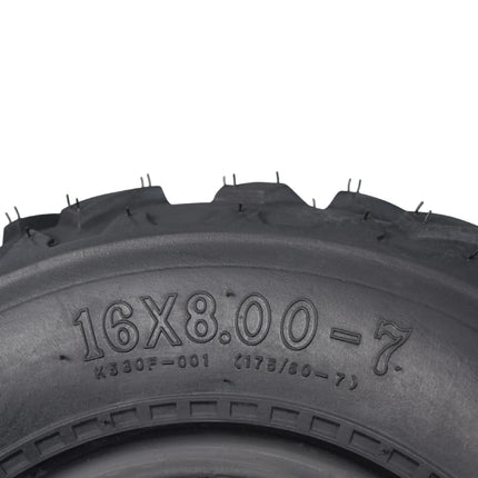 Kenda Pathfinder K530 16x8-7 Front Off-Road Tires for 4x4 ATVs, UTVs Vehicles and Go-Karts  - Durable Traction for Rugged Adventures - 2 Ply All-Terrain Tire with Keychain 16x8x7 (4 Pack)