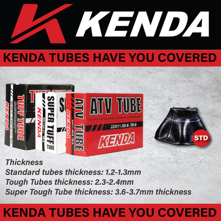 Kenda Heavy Duty ATV Inner Tube 18x7-8 – Butyl Rubber Construction with TR-6 Valve Stem for Reliable Air Retention, Puncture Resistance & Durability; for ATV & Quad Off-Road Riding with Keychain