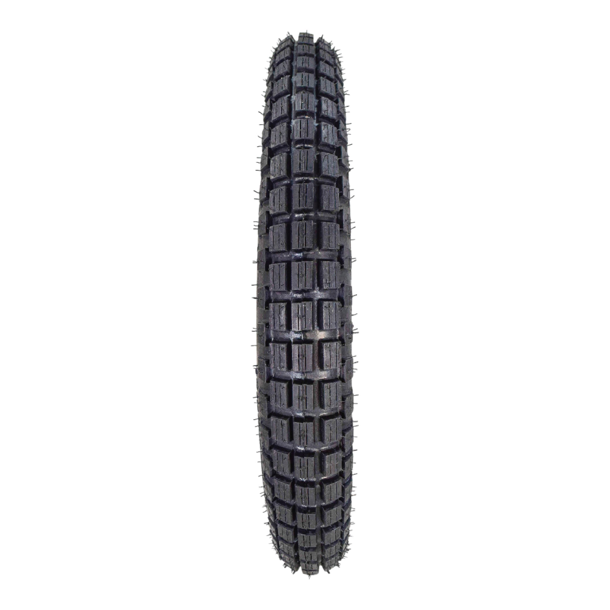 Kenda Small Block K262 2.75-17 Tube-Type (TT) Tire & TR-4 275/300-17 Tube for Small Street and Trail Bikes, Dirt Bikes, and Scooters - Durable Off-Road and On-Road Performance with Keychain