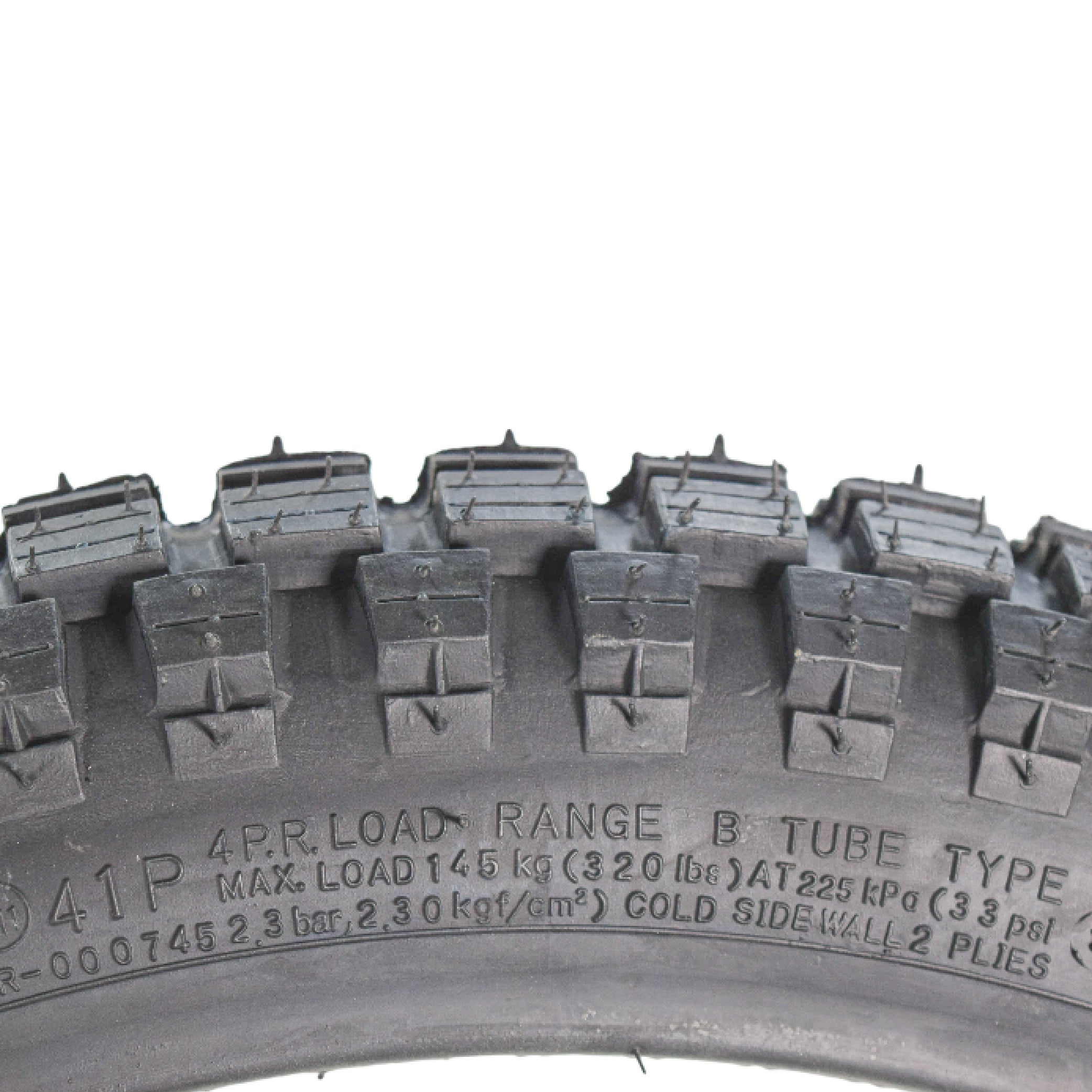Kenda Small Block K262 2.75-17 Tube-Type (TT) Tire & TR-4 275/300-17 Tube for Small Street and Trail Bikes, Dirt Bikes, and Scooters - Durable Off-Road and On-Road Performance with Keychain