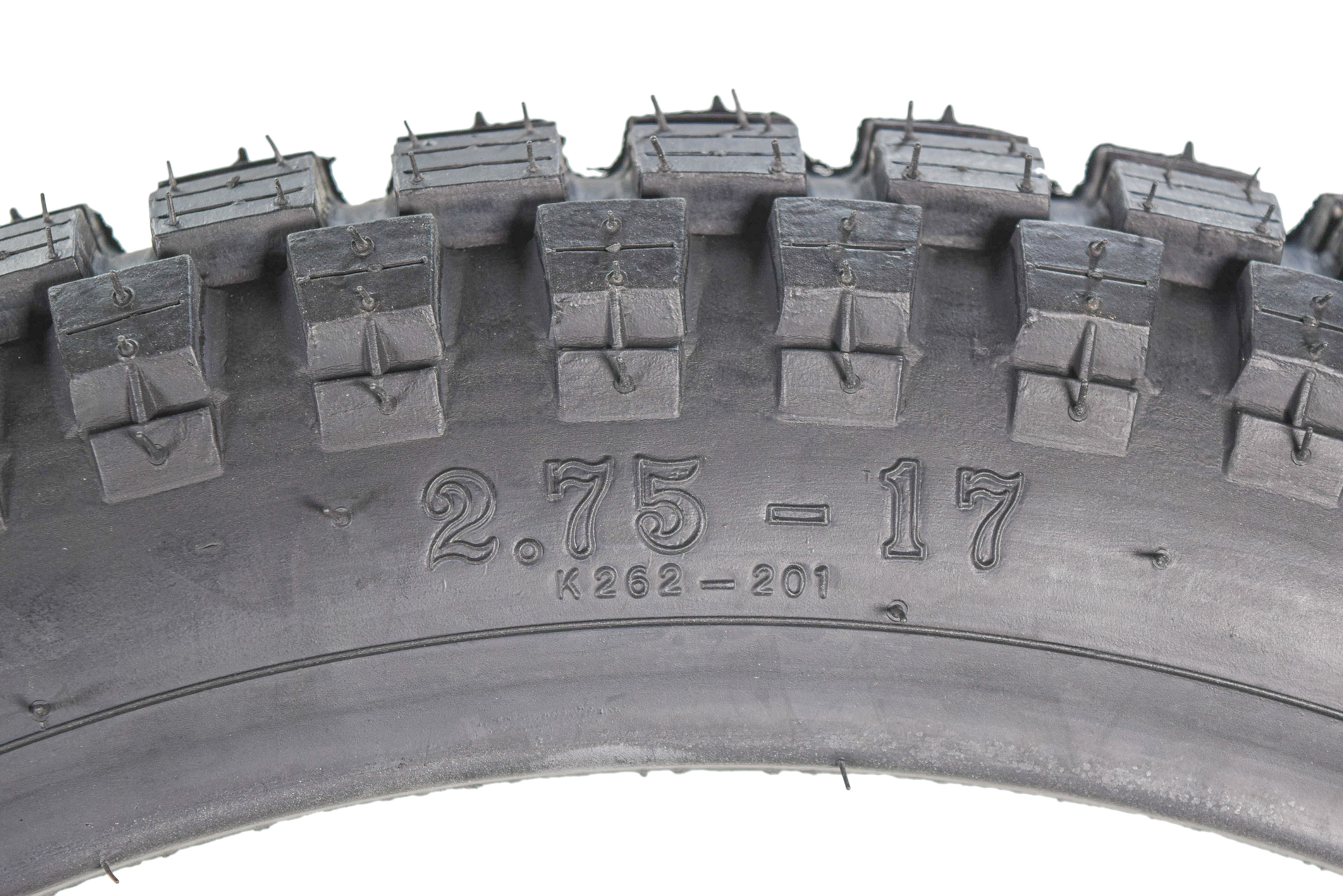 Kenda Small Block Trail Bike Tire Set - 2.75x17 Size fits Honda CT110 & CT90 - Includes 2 Tires and 2 Tubes (275/300-17, TR-4)