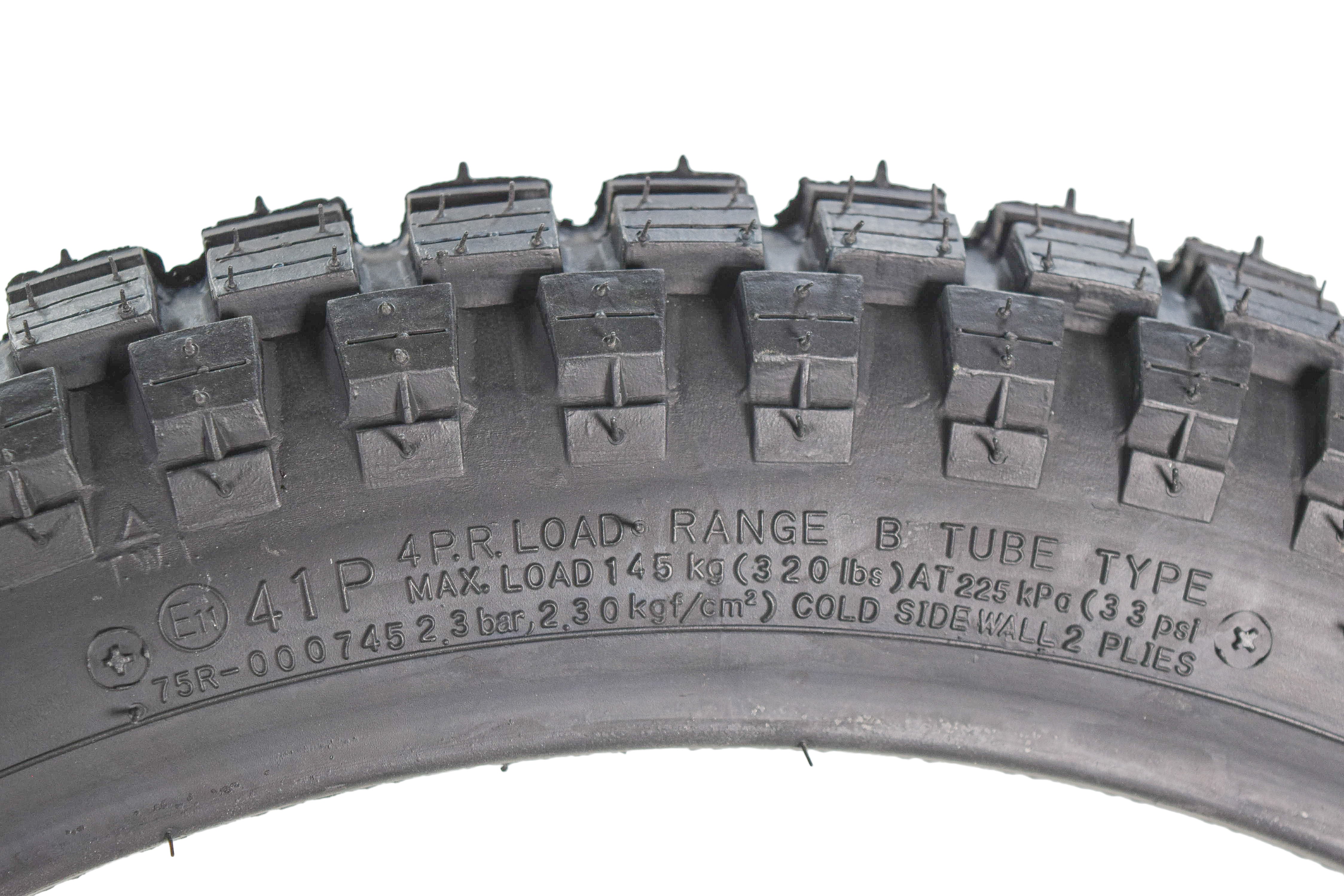 Kenda Small Block Trail Bike Tire Set - 2.75x17 Size fits Honda CT110 & CT90 - Includes 2 Tires and 2 Tubes (275/300-17, TR-4)