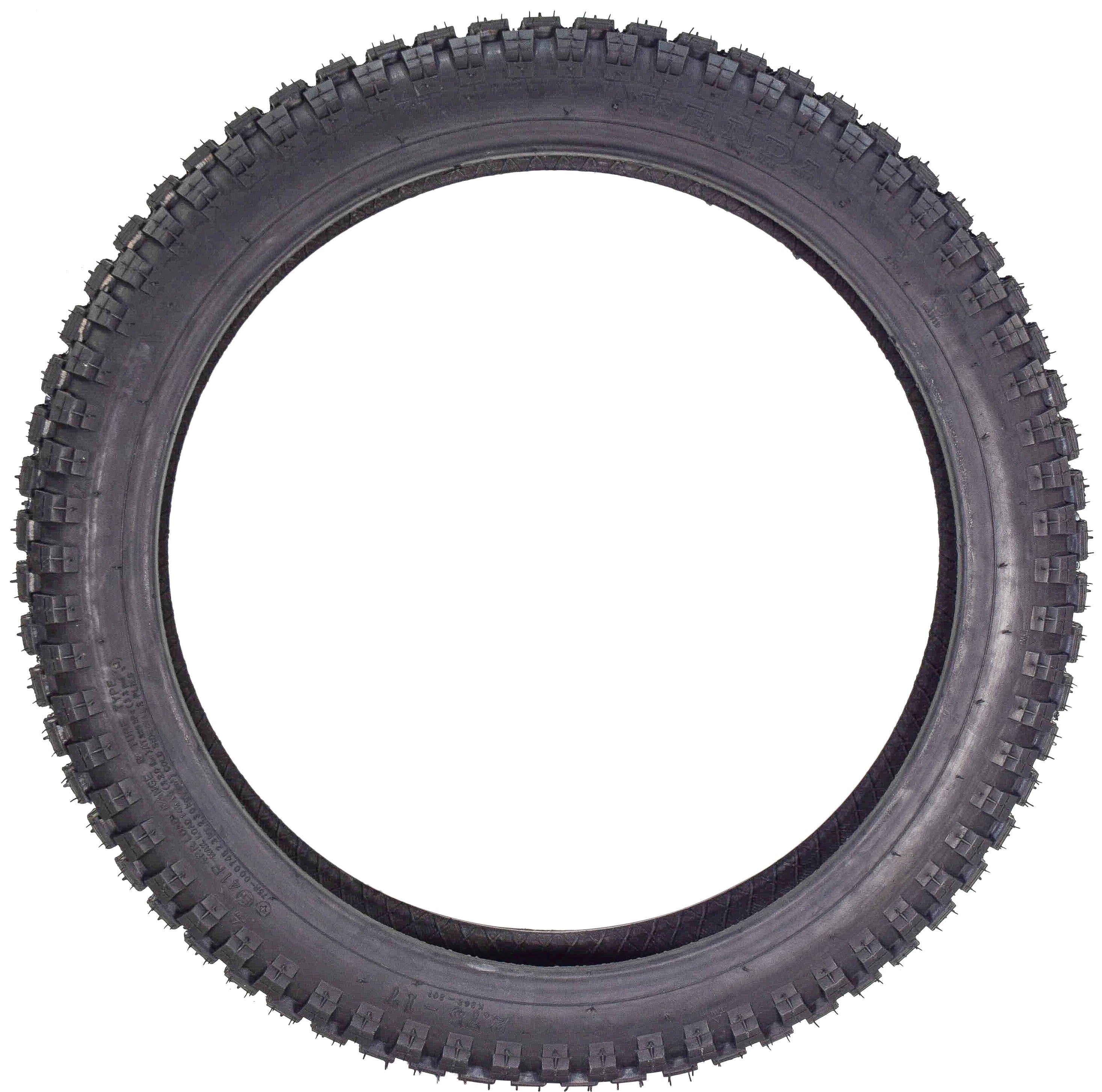 Kenda Small Block Trail Bike Tire Set - 2.75x17 Size fits Honda CT110 & CT90 - Includes 2 Tires and 2 Tubes (275/300-17, TR-4)