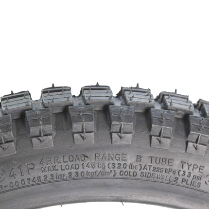 Kenda Small Block K262 2.75-17 Tube-Type (TT) Tires & TR-4 275/300-17 Tube for Small Street and Trail Bikes, Dirt Bikes, and Scooters - Durable Off-Road and On-Road Performance with Keychain (2 Pack)