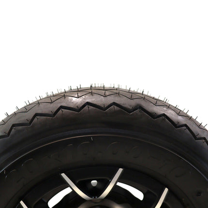 Kenda Hole-N-1 K389 20x10-10 Tubeless Golf Cart Turf Tire with 4-Ply Rating & Pre Assembled Matte Black Wheel with Keychain Hole in one 20/10/10 – 4 Pack
