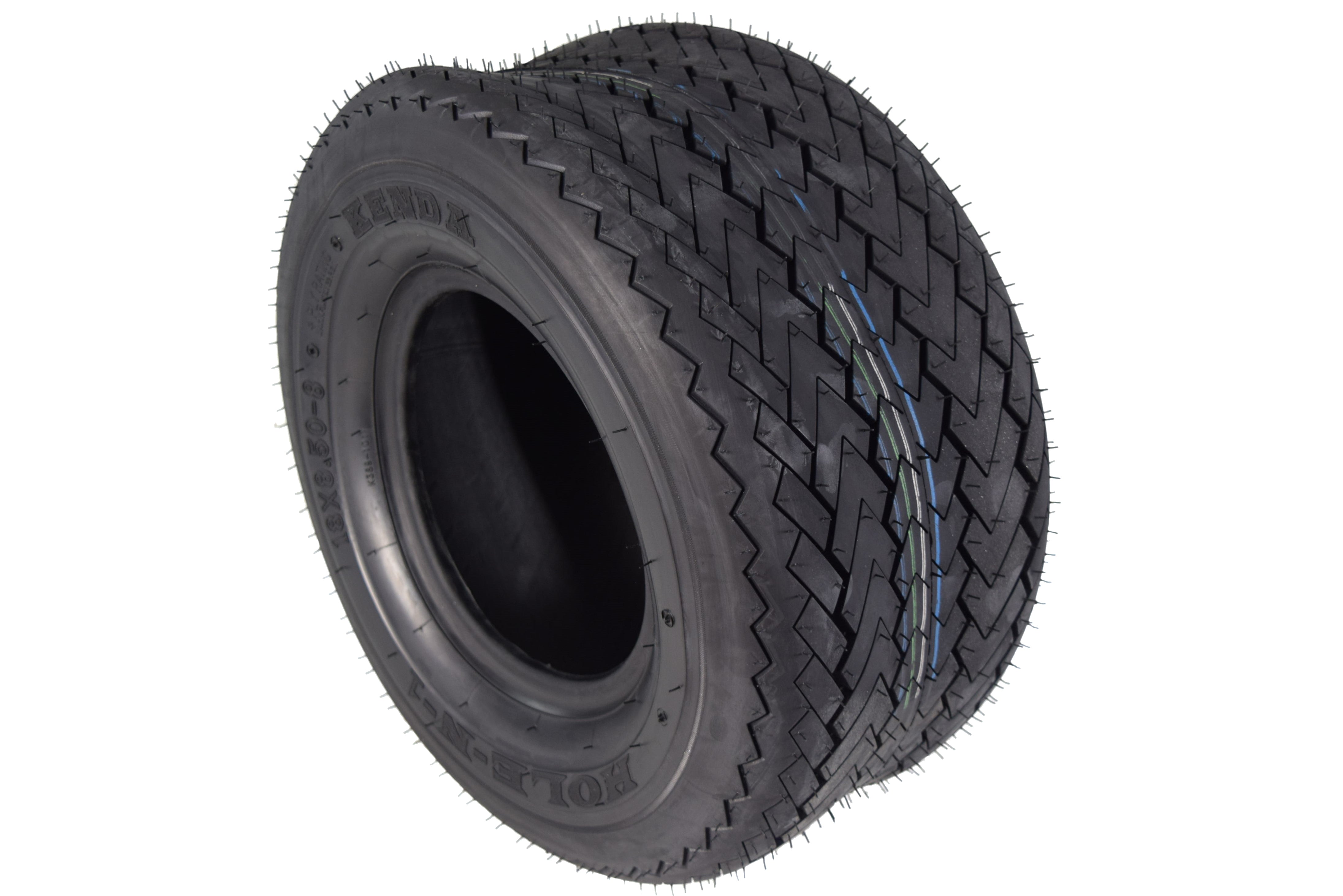 Kenda 243510L5 18x8.5-8 Hole-N-1 4 Ply Tubeless Golf Cart Turf Tires 4 Pack