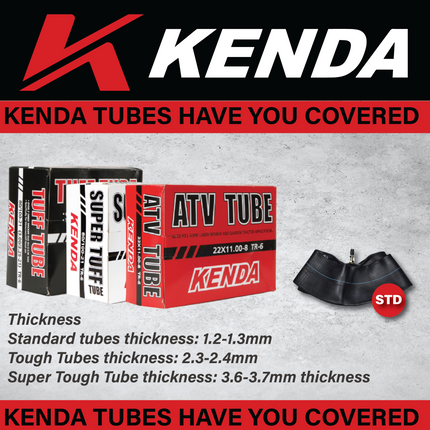 Kenda Bearclaw EX K573 - 21x7-10 Front Tire for All Terrain (ATV), UTV, and Side by Side (SxS) Vehicles with TR-6 Inner Tube - Bear Claw EX 21x7x10
