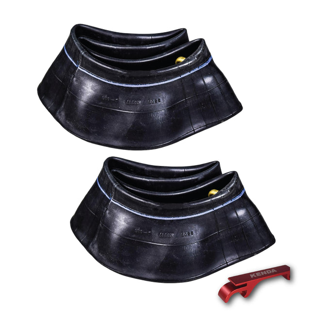 Kenda Heavy Duty ATV Inner Tube 4.00-8 – Butyl Rubber Construction with TR-87 Valve Stem for Reliable Air Retention, Puncture Resistance & Durability; for ATV & Quad Off-Road Riding w/Keychain(2-Pack)