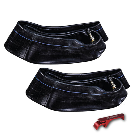 Kenda Heavy Duty Off-Road Tube 275/300-12 - Butyl Rubber Construction with TR-4  Valve Stem for Reliable Air Retention, Puncture Resistance & Durability; for Motocross, & Enduro w/Keychain(2-Pack)