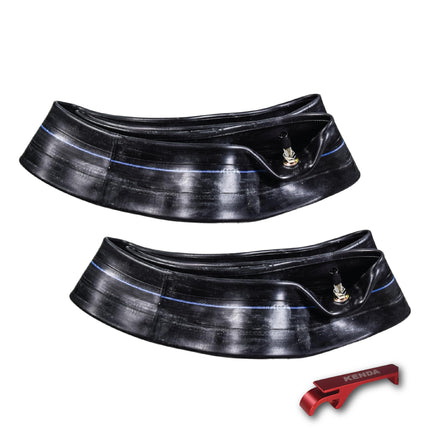 Kenda Heavy Duty Off-Road Tube 275/300-16 - Butyl Rubber Construction with TR-4 Valve Stem for Reliable Air Retention, Puncture Resistance & Durability; for Motocross, & Enduro with Keychain(2-Pack)